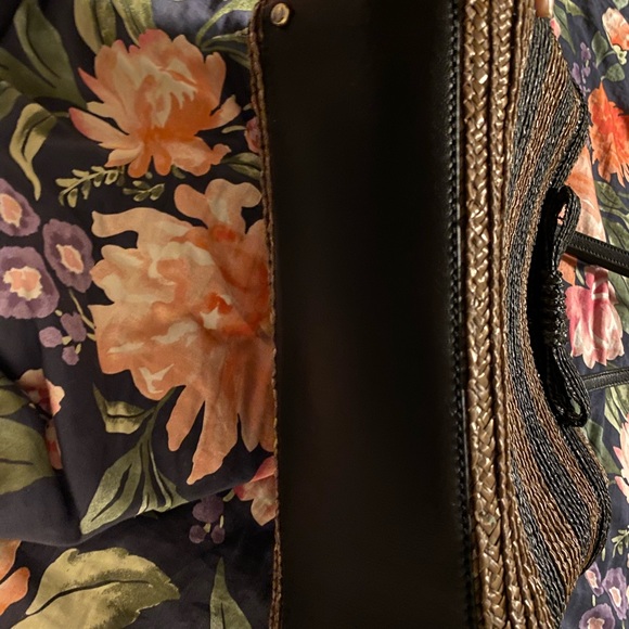 NWOT Kate Spade James STRAW WICKER BOW BRIDGE TRAVEL BAG Handbag Bag Tote - Picture 3 of 5